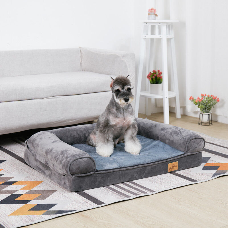 foto del prodotto bingopaw sof cama para perro ortop dica colch n de esponja para perro, 80x60x18cm