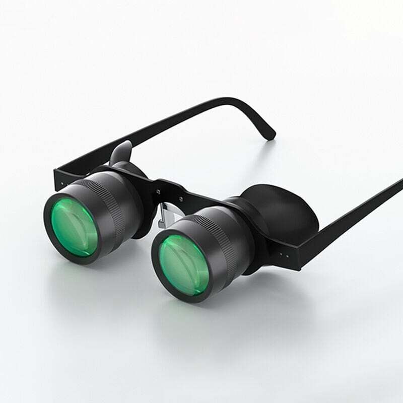 foto del prodotto binocolo, occhiali, telescopio portatile a mani libere, zoom 10x, occhiali da pesca per esterni, binocolo da pesca a mani libere, binocolo, telescopi