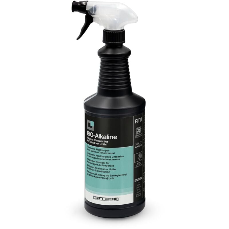 foto del prodotto bio alkaline, detergente alcalino per climatizzatori specifico per unit esterna, 1 l errecom