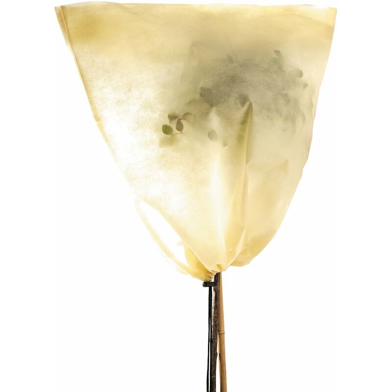 foto del prodotto bio green sacco di protezione invernale per piante, beige
