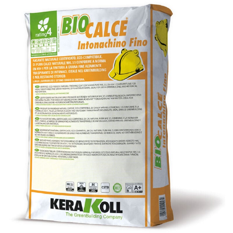 foto del prodotto biocalce intonachino fino 25kg kerakoll spa finitura