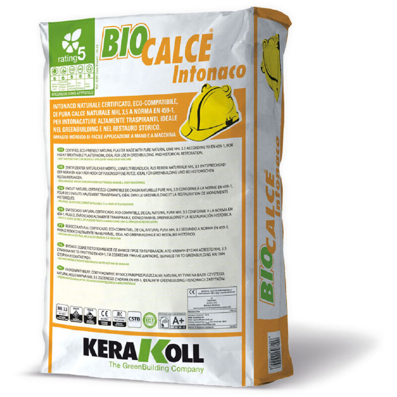 foto del prodotto biocalce sacco kg. 25 intonaco naturale certificato di calce naturale nhl 3.5