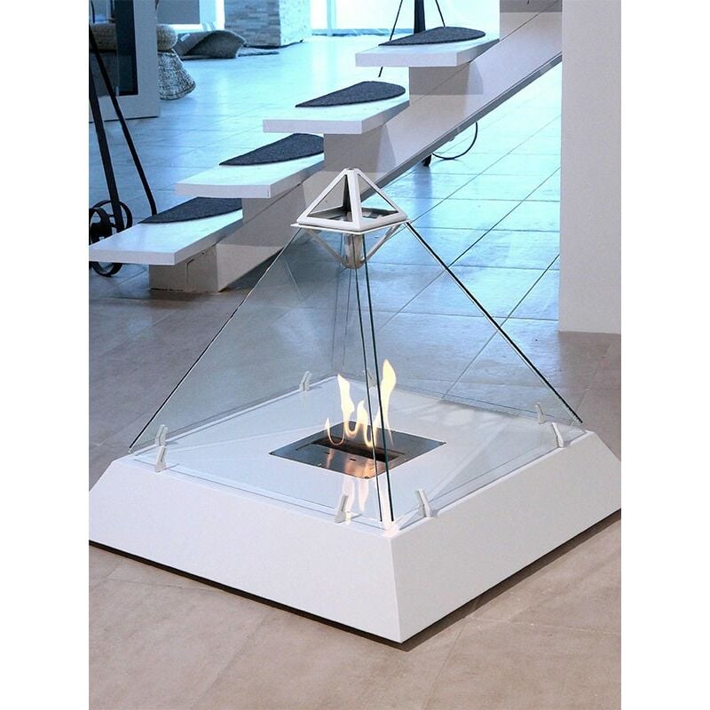 foto del prodotto biocaminionline - biocamino crystal louvre bianco
