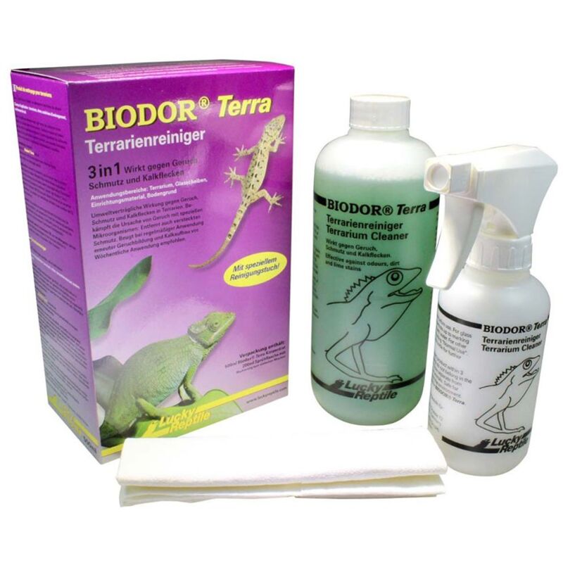 foto del prodotto biodor terra 500ml detergente multiuso per terrari lucky reptile