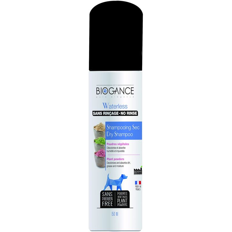 foto del prodotto biogance shampoo secco per la pulizia dei cani, 150 ml