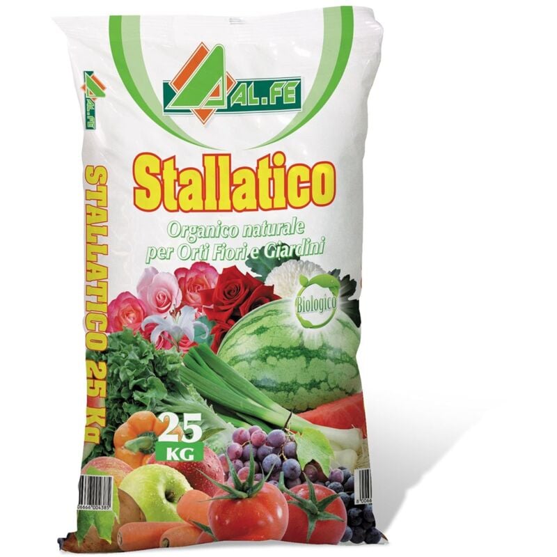 foto del prodotto biostallatico in pellet, concime organico, ammendante naturale sacco da 25 kg al.fe