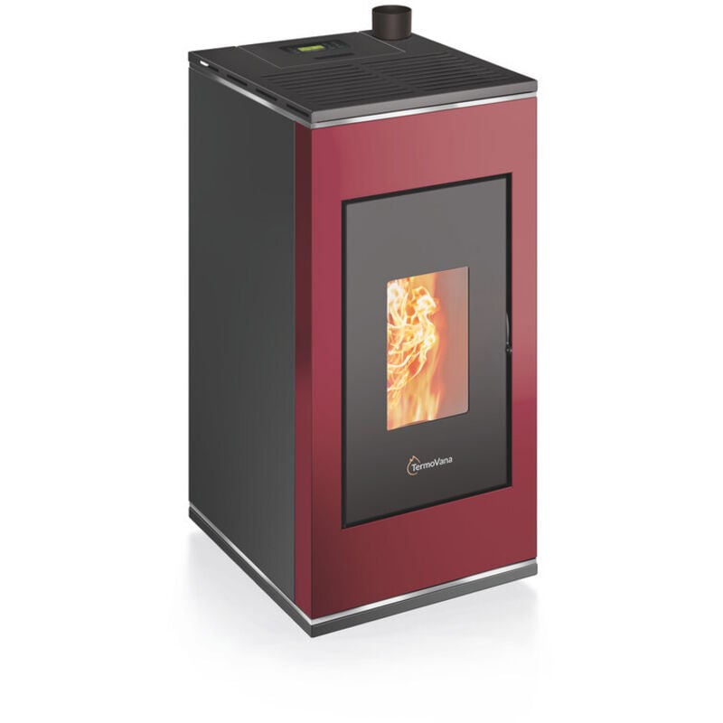 foto del prodotto biotermika stufa a pellet bio sofia 9.0kw up 5 stelle red