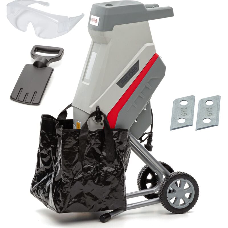 foto del prodotto biotrituratore a lame elettrica imh 2500 incl. occhiali protettivi, sacco raccoglitore, lame di ricambio ikra
