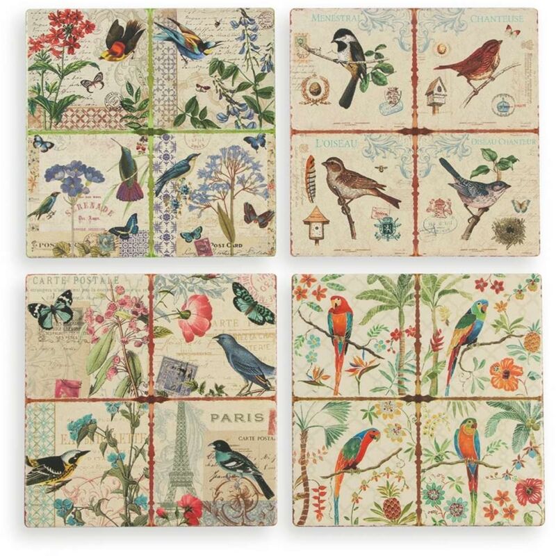 foto del prodotto birds mattonella 20x20cm 4 colori assortiti