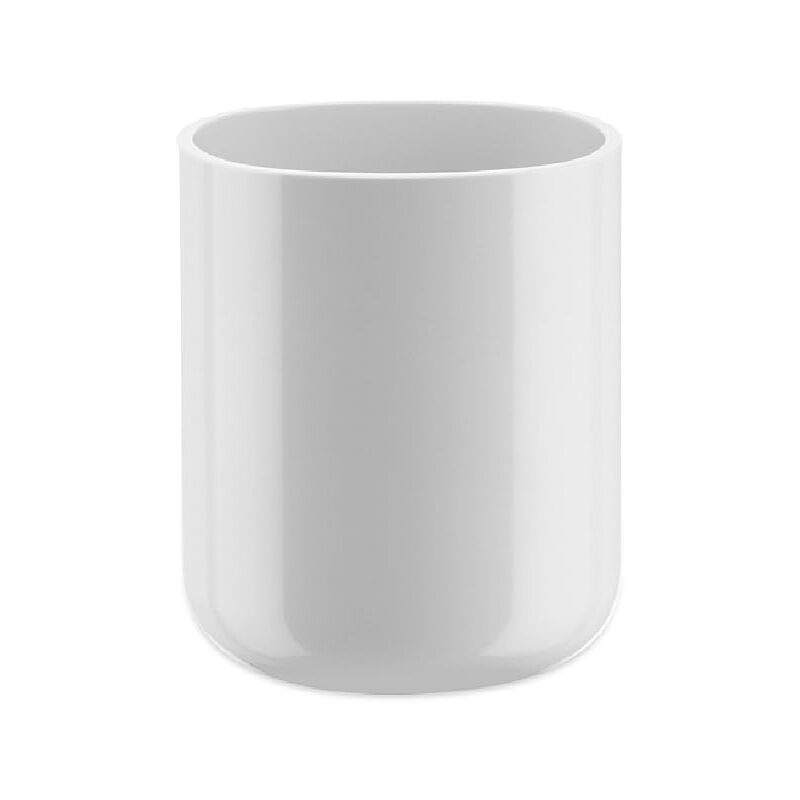 foto del prodotto birillo pl03 w bicchiere portaspazzolino di design in pmma, bianco alessi