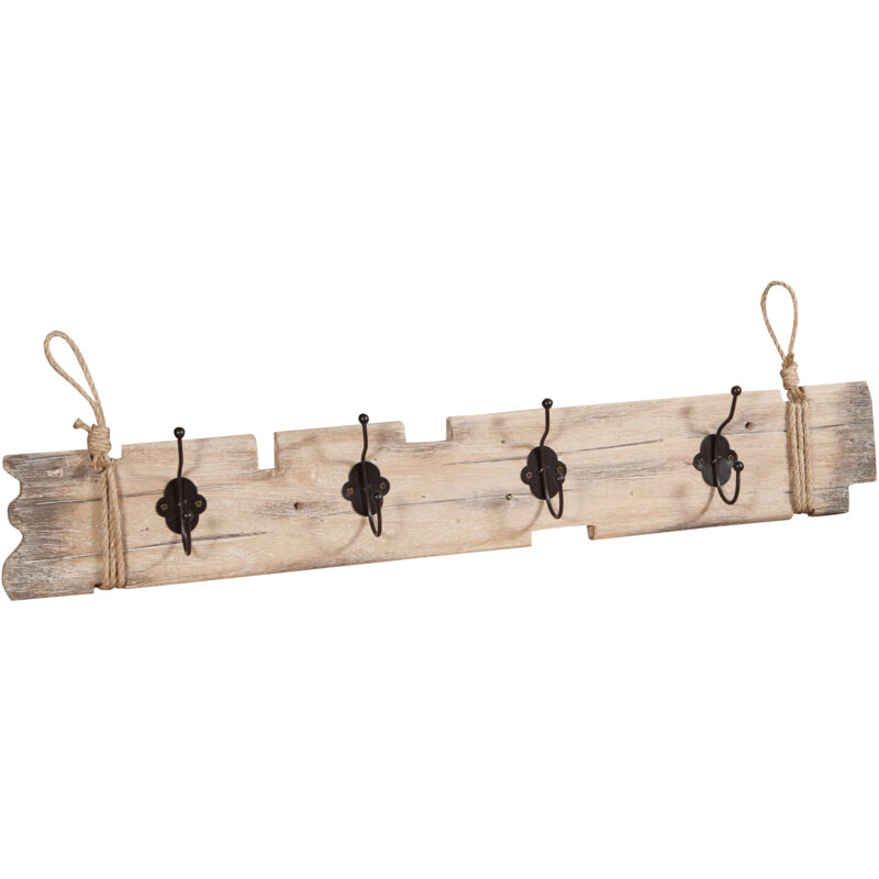 foto del prodotto biscottini attaccapanni da parete in legno massello l79,5xpr7xh12 cm