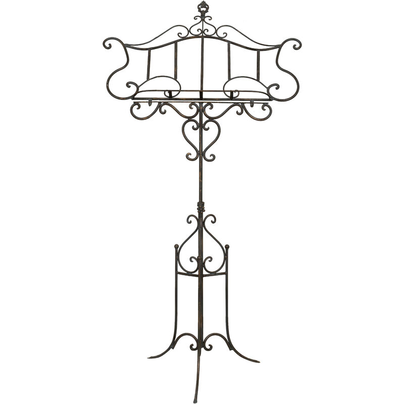 foto del prodotto biscottini - leggio per libri in ferro leggio musicale regolabile espositore da terra supporto informazioni cavalletto portamenu ristorante