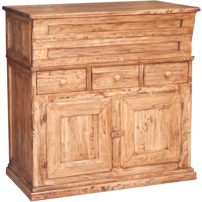 foto del prodotto biscottini - madia in legno massello di tiglio finitura naturale 100x55x101 cm