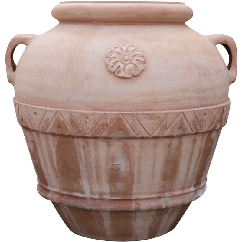 foto del prodotto biscottini orcio in terracotta toscana 74x80x80 cm orcio terracotta da esterno vaso terracotta made in italy giara terracotta
