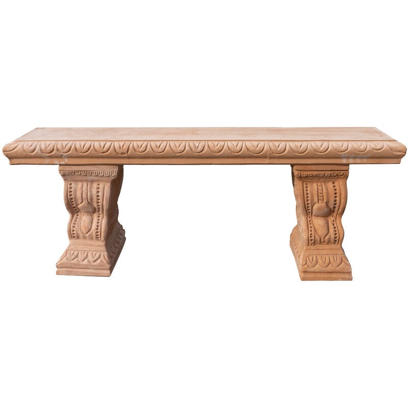 foto del prodotto biscottini panchina in terracotta 100 made in italy interamente lavorata a mano