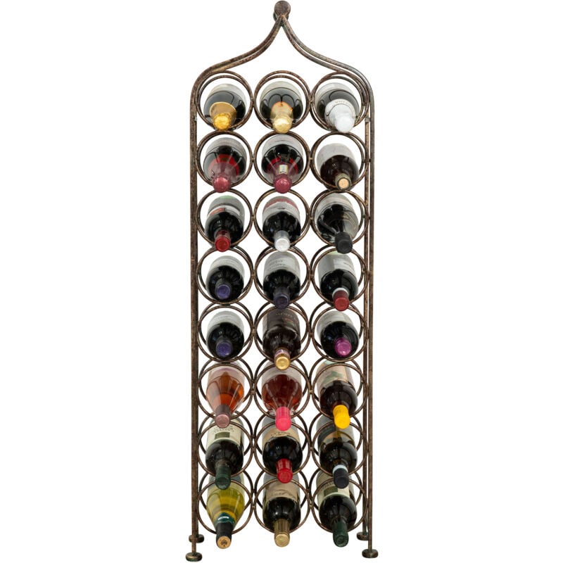 foto del prodotto biscottini scaffale per vino mobile vino cantina in ferro per vino portabottiglie vino porta bottiglie da terra in ferro battuto cantinetta