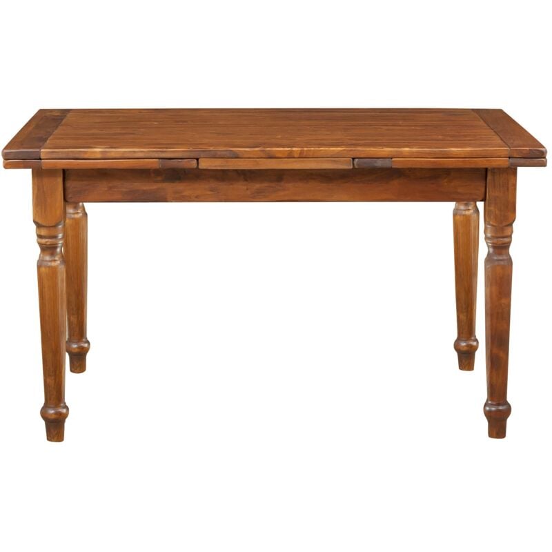 foto del prodotto biscottini tavolo legno massello 140x80 cm tavolo sala da pranzo cucina tavola allungabile tavolino rettangolare artigianale made in italy