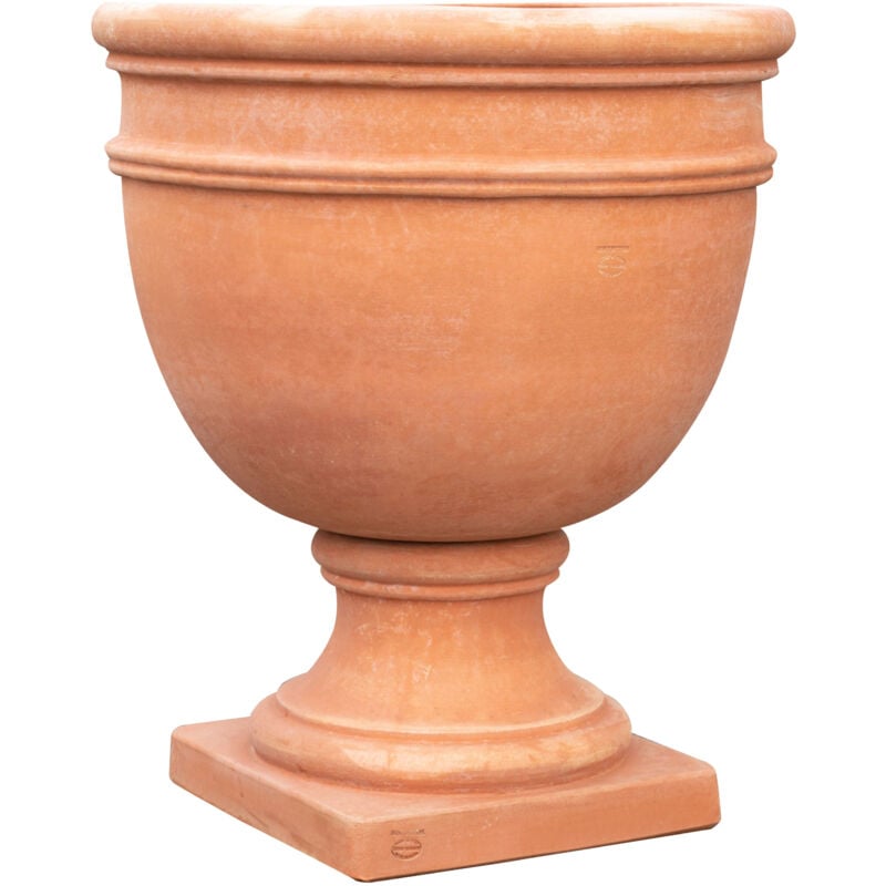 foto del prodotto biscottini - vaso coppa in terracotta 100% made in italy interamente lavorata a mano