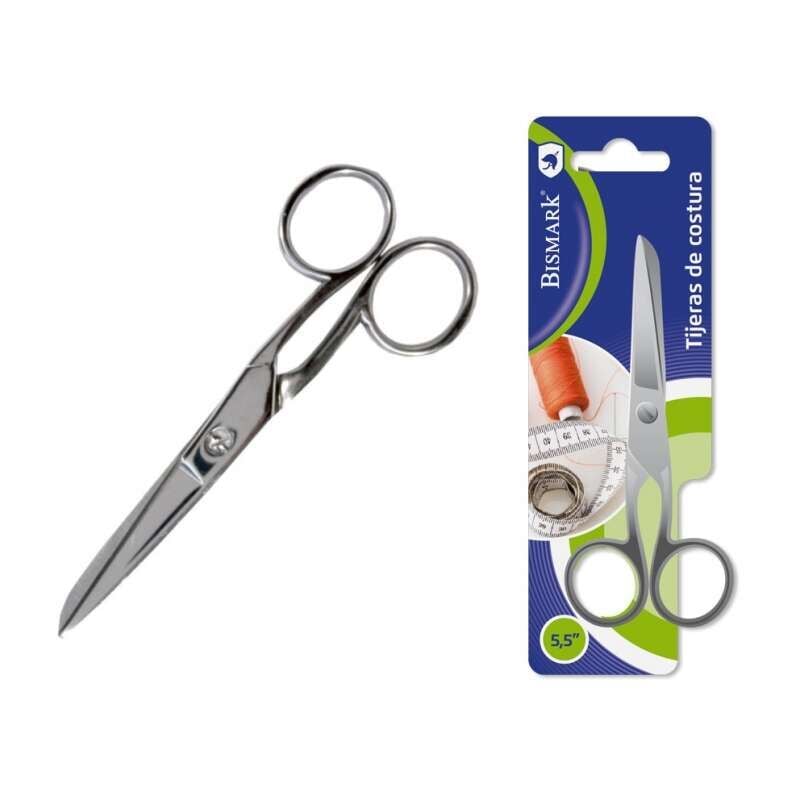foto del prodotto bismark forbici deseam in acciaio inox 14cm - fissaggio da vite - pressione costante tra le lame - presentazione in blister - colore argento