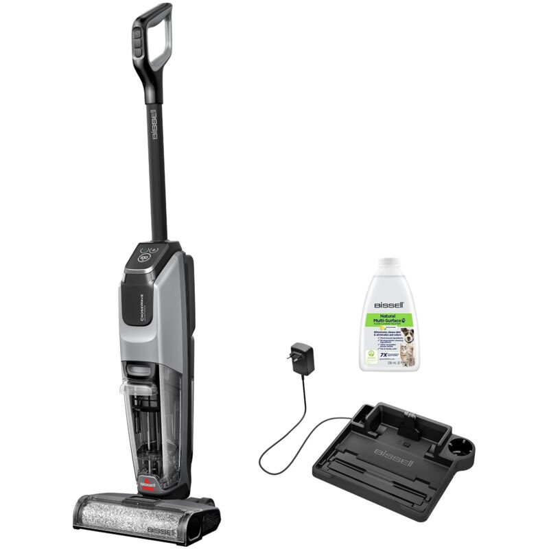 foto del prodotto bissell crosswave omniforce, aspirapolvere senza fili, aspira e lava insieme o modalit solo aspirazione, scopa elettrica a batteria, lavapavimenti