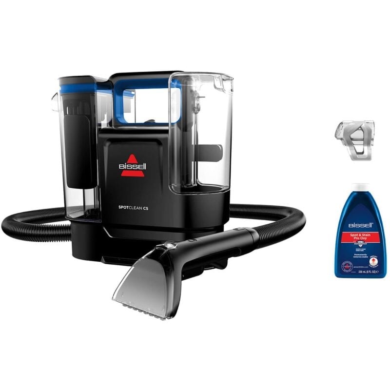 foto del prodotto bissell spotclean c5, lavatappeti, pulitore macchie con sistema triple action, lava tappezzeria per tappeti, auto, divani, moquette, materassi e