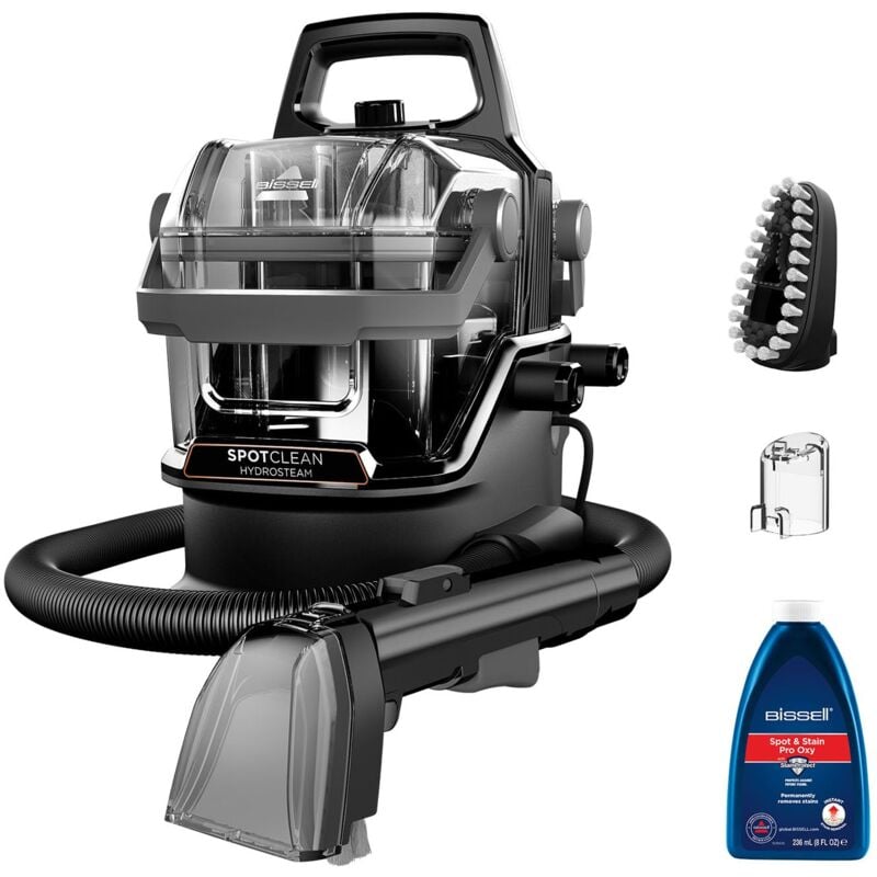 foto del prodotto bissell spotclean hydrosteam, lavatappeti, pulitore a vapore con tecnologia hydrosteam, lava tappezzeria per tappeti, auto, divani, moquette,