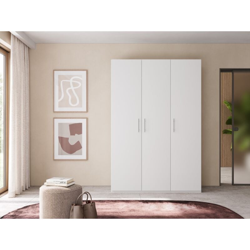 foto del prodotto bissolo casa armadio cm 135x55 h. 202 bianco opaco