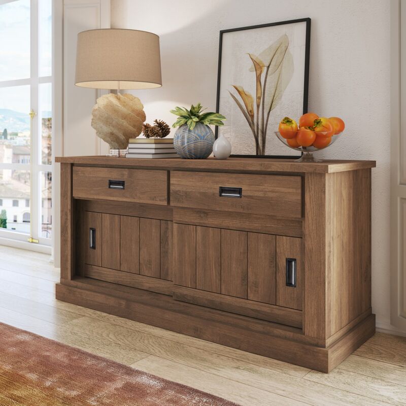 foto del prodotto bissolo casa credenza mod. anthony cm 150x50 h. 95 noce eastwood