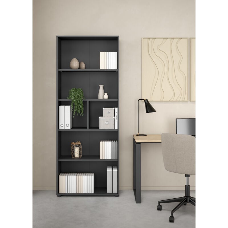 foto del prodotto bissolo casa libreria mod. sign cm 79.6x34.3 h. 207.7 grigio opaco