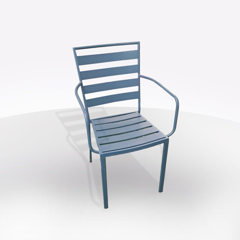 foto del prodotto bissolo casa - sedia mod. santorini evo in acciaio carta da zucchero