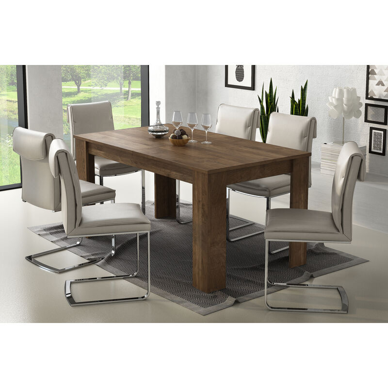 foto del prodotto bissolo casa tavolo mod. ulrich iii allungabile cm 140x88 noce eastwood
