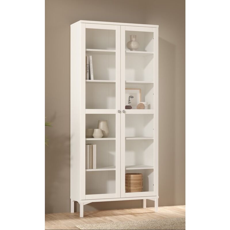foto del prodotto bissolo casa vetrina mod. roma cm 88.7x36.2 h. 202.8 bianco opaco