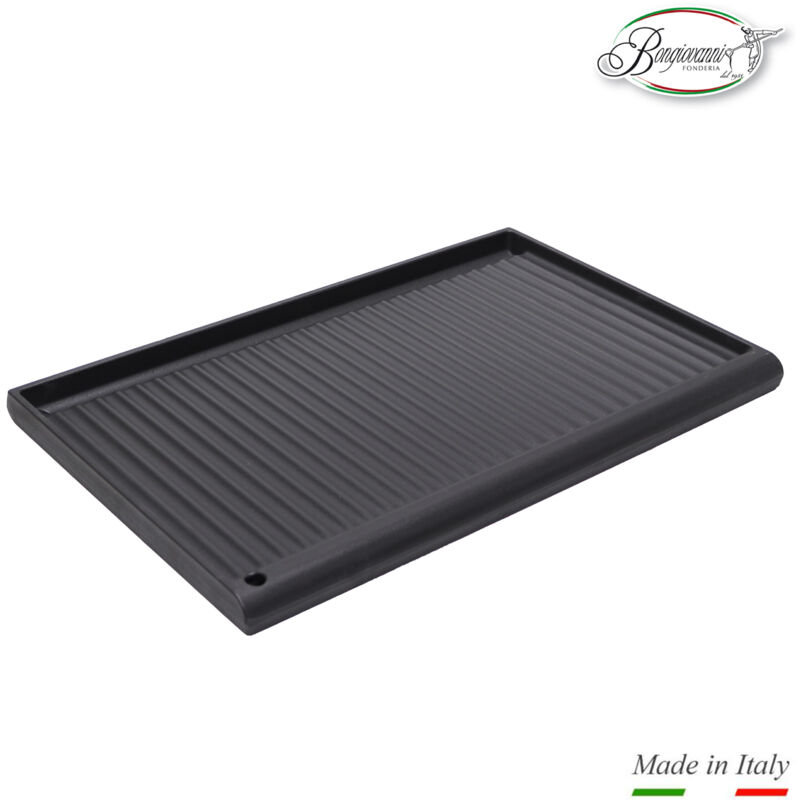 foto del prodotto bistecchiera in ghisa smaltata casa cucina barbecue in diverse misure scegli la misura 59,5x38 cm