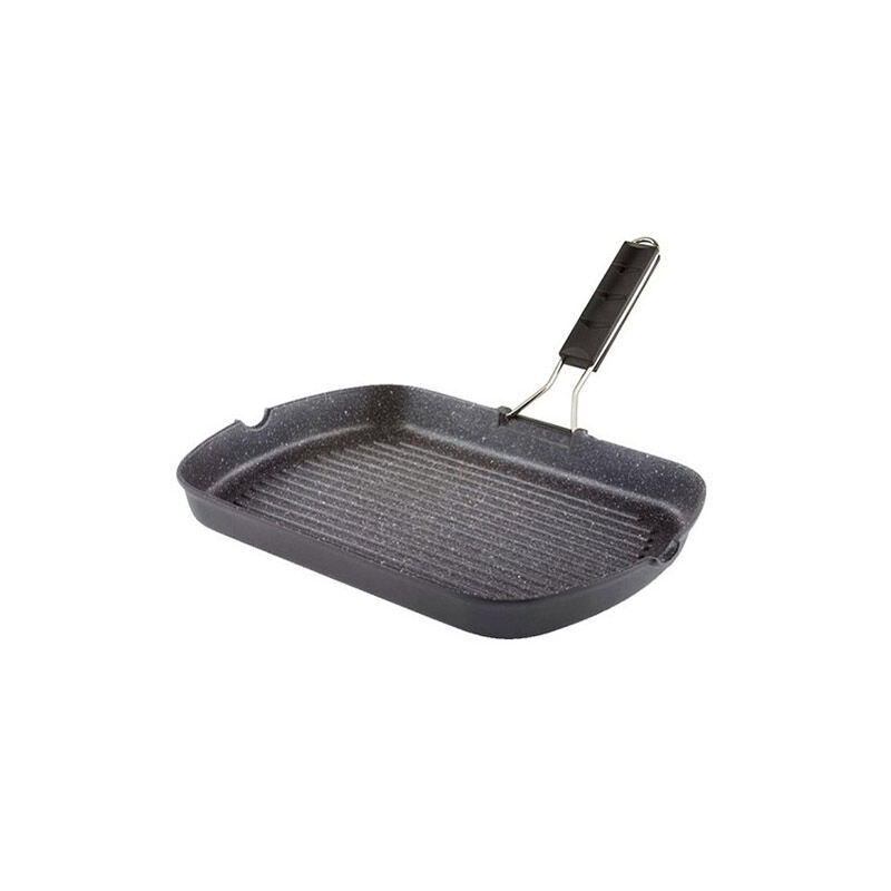 foto del prodotto bistecchiera marmorella antiaderente 25x35 cm rettangolare