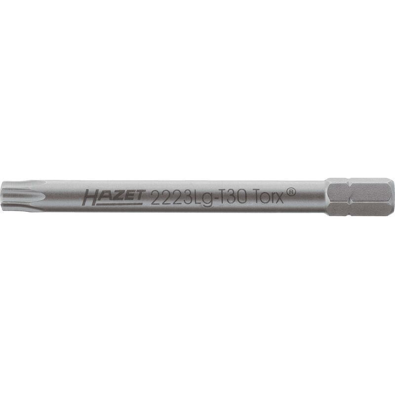 foto del prodotto bit 2223lg t30 attacco esagonale, massiccio, 1 4 di pollice 6,3 mm profilo interno torx ac t30