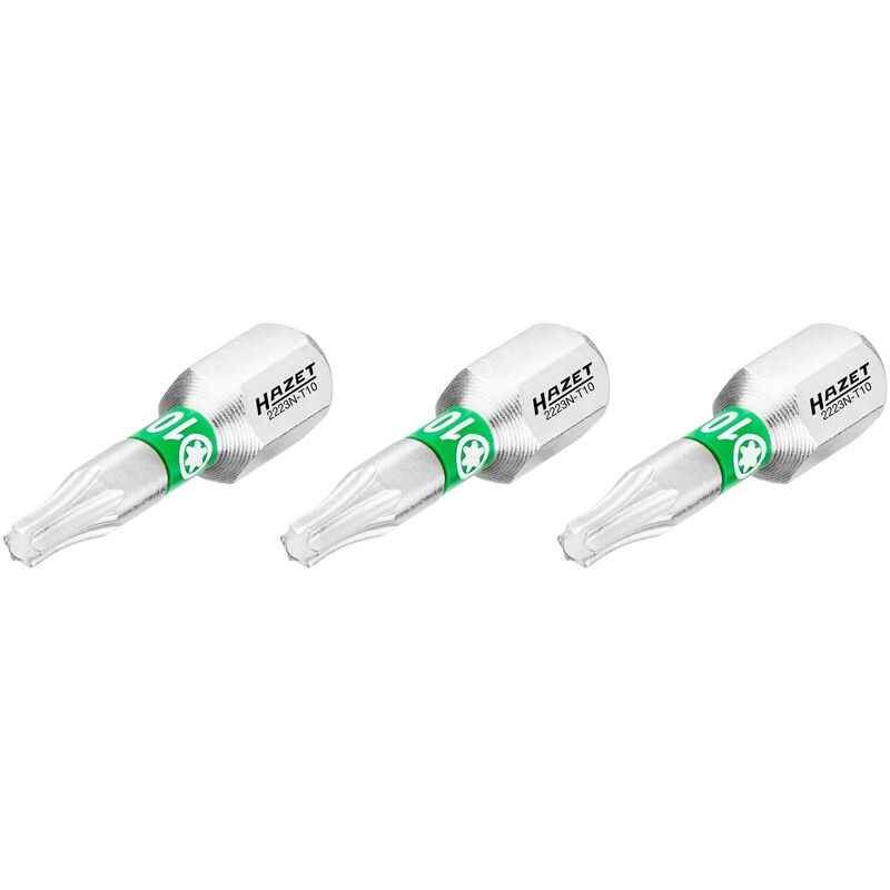 foto del prodotto bit 2223n t10 3 attacco esagonale, massiccio, 1 4 di pollice 6,3 mm profilo interno torx 3 pezzi ac t10