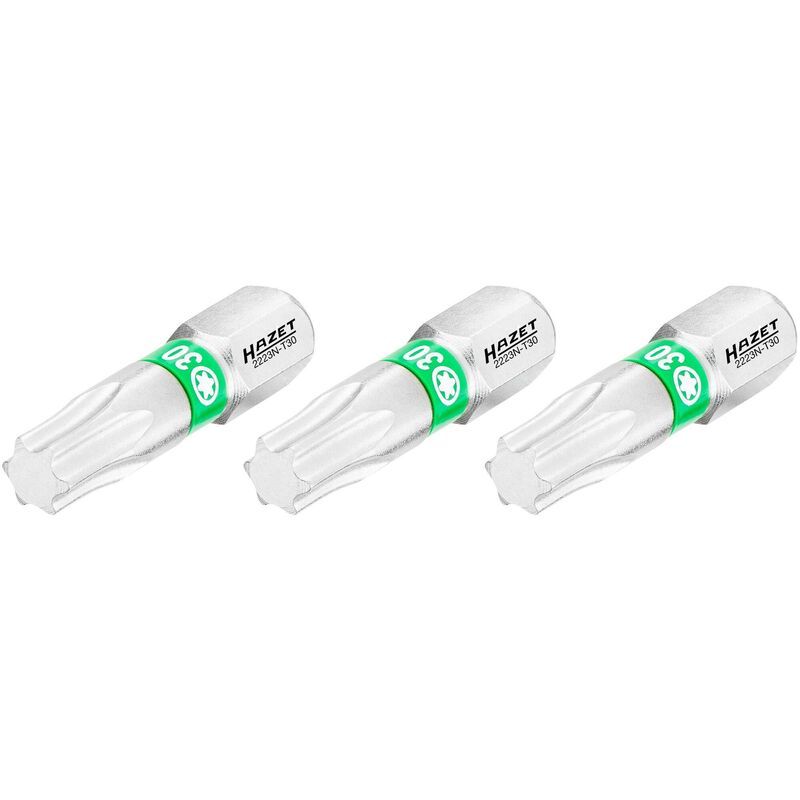 foto del prodotto bit 2223n t30 3 attacco esagonale, massiccio, 1 4 di pollice 6,3 mm profilo interno torx 3 pezzi ac t30