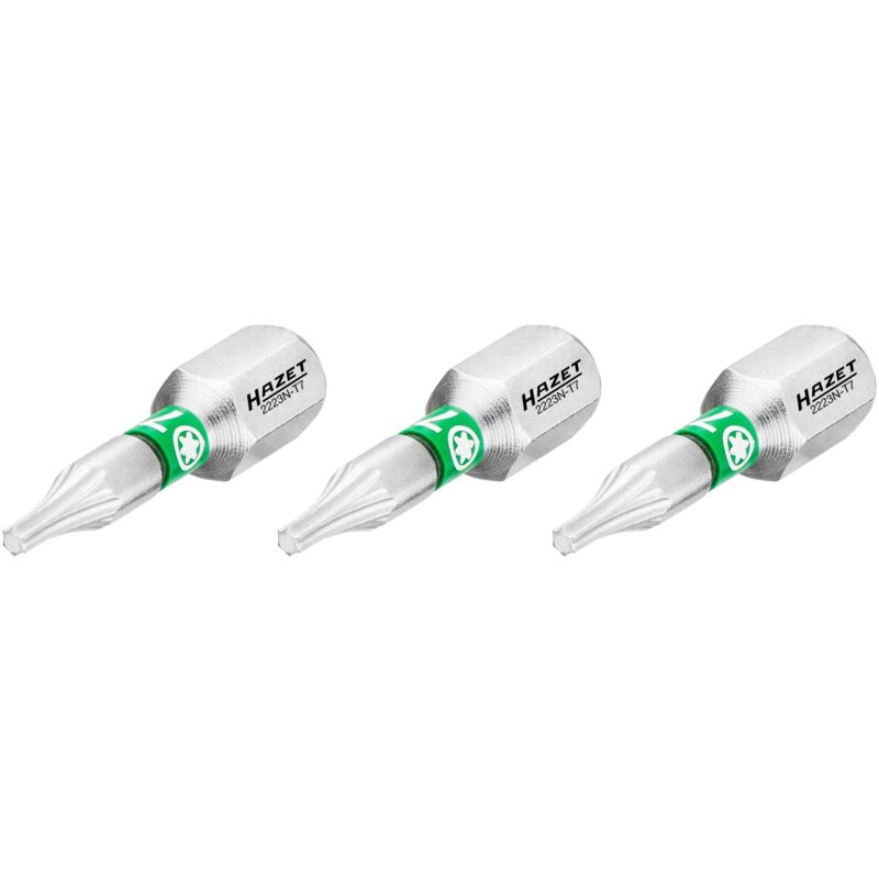 foto del prodotto bit 2223n t7 3 attacco esagonale, massiccio, 1 4 di pollice 6,3 mm profilo interno torx 3 pezzi ac t7