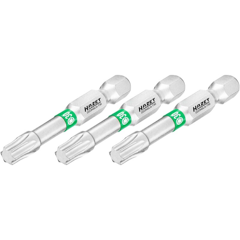 foto del prodotto bit 2223nslg t30 3 attacco esagonale, massiccio, 1 4 di pollice 6,3 mm profilo interno torx 3 pezzi ac t30