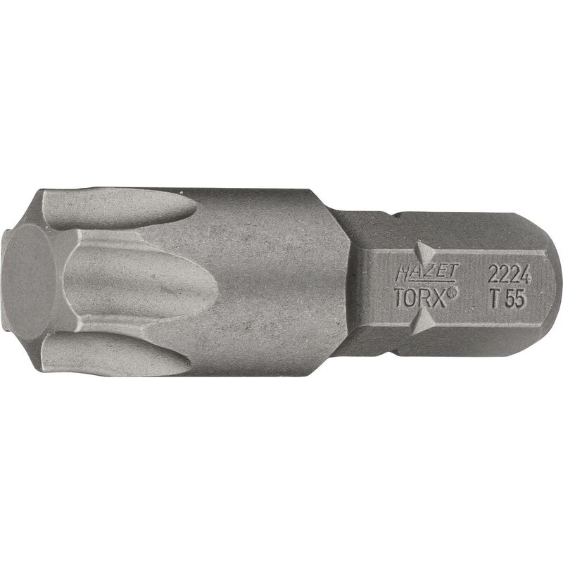 foto del prodotto bit 2224 t55 attacco esagonale, massiccio, 5 16 di pollice 8 mm profilo interno torx ac t55