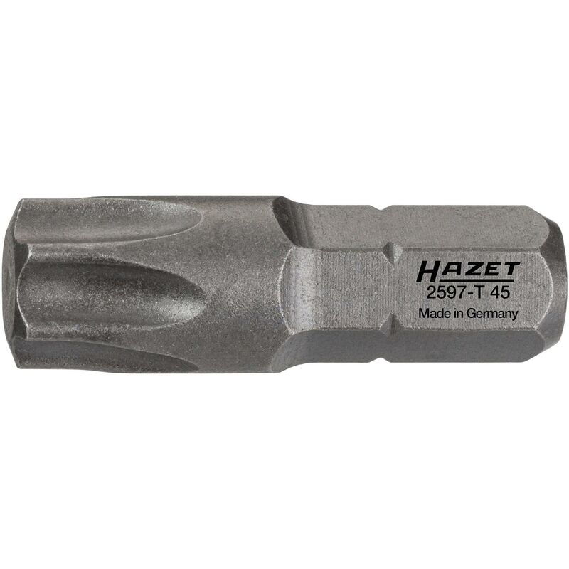 foto del prodotto bit 2597 t45 attacco esagonale, massiccio, 1 4 di pollice 6,3 mm profilo interno torx ac t45