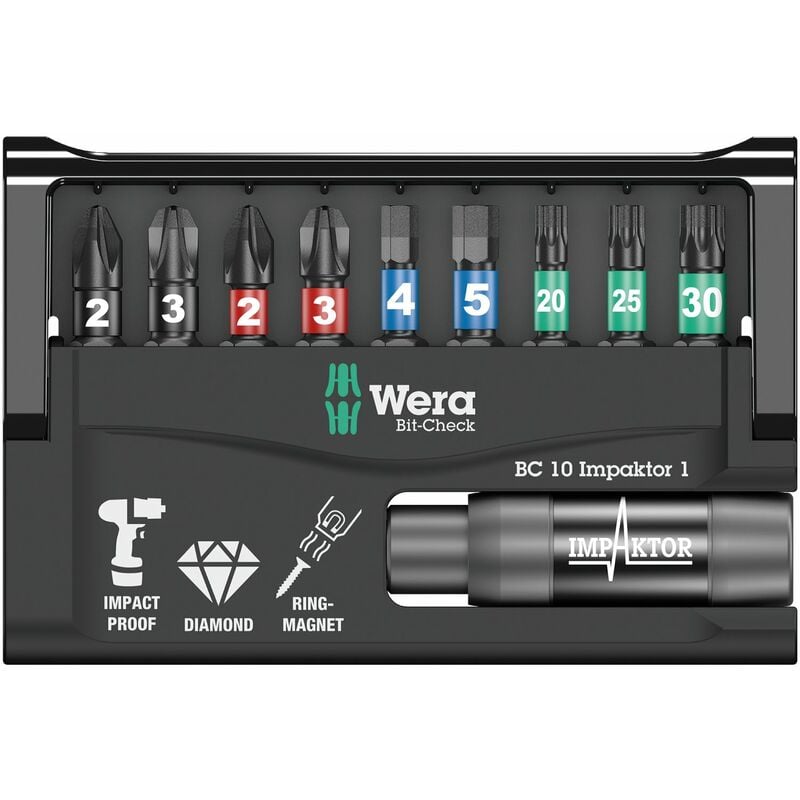 foto del prodotto bit check 10 impaktor 1 sb, 10 pezzi wera