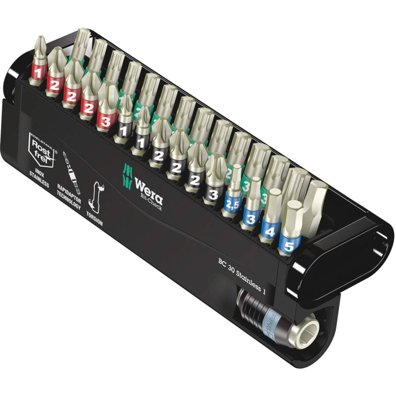 foto del prodotto bit check 30 stainless 1, 30 pezzi wera