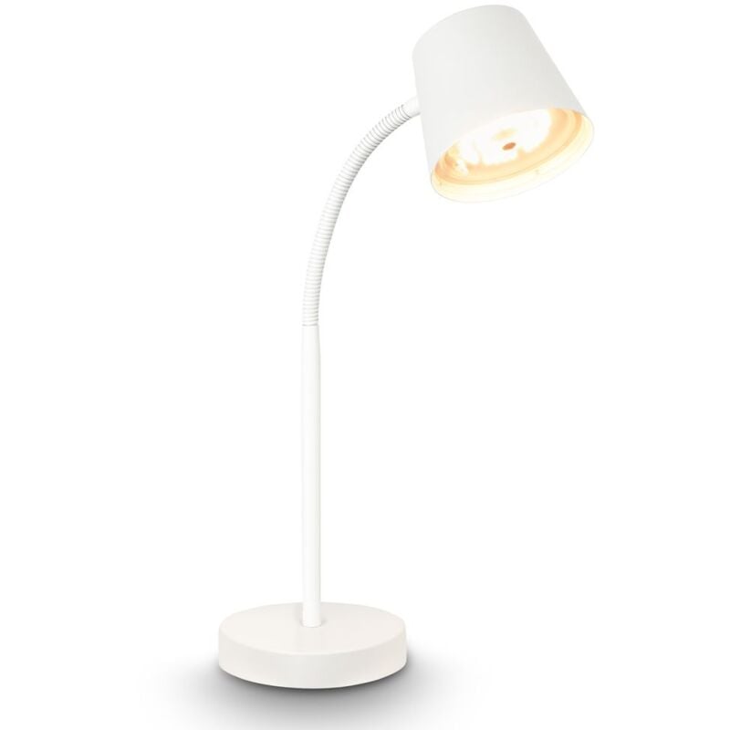 foto del prodotto biwo led lampada da tavolo cordless, dimmerabile, orientabile, bianco briloner