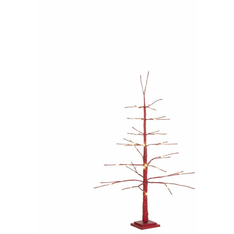 foto del prodotto bizzotto albero con luci glad rosso h 120 114 led classic ip20 da interno