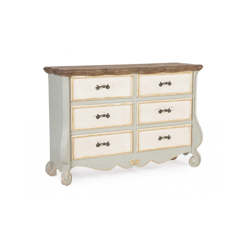 foto del prodotto bizzotto credenza 6 cassetti modern rustic