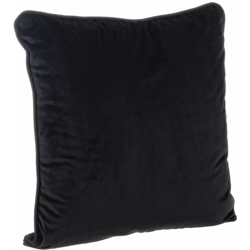 foto del prodotto bizzotto cuscino imbottito velvet per divano in velluto sfoderabile 45 x 45 cm nero