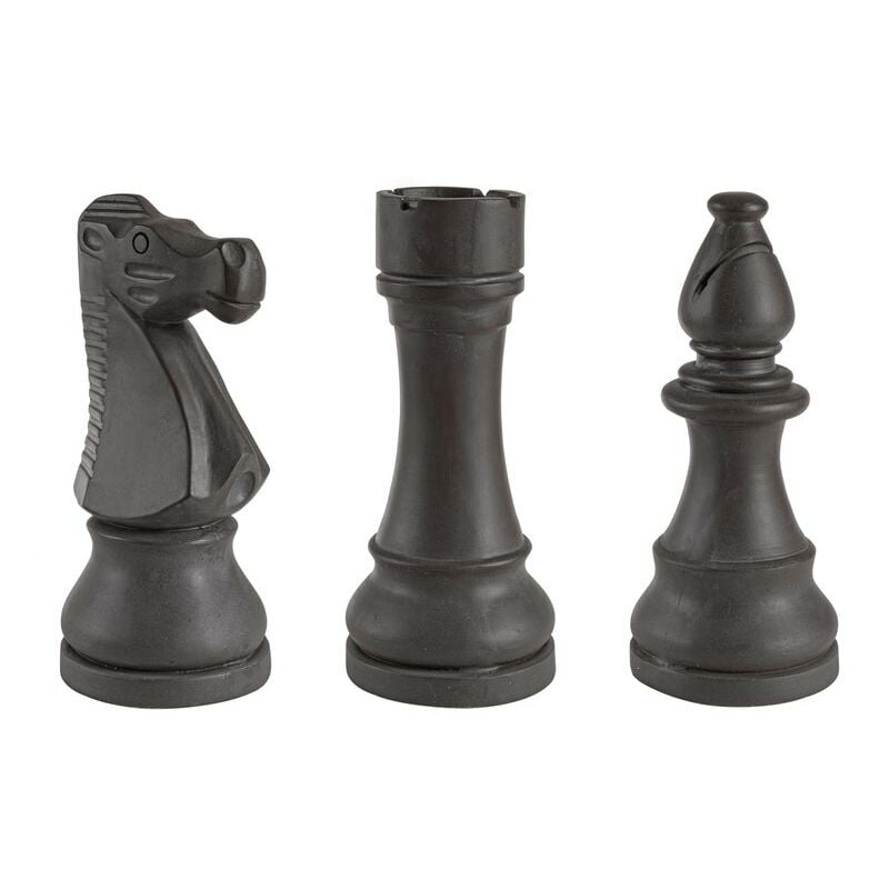 foto del prodotto bizzotto decorazione chess 3 figure antracite