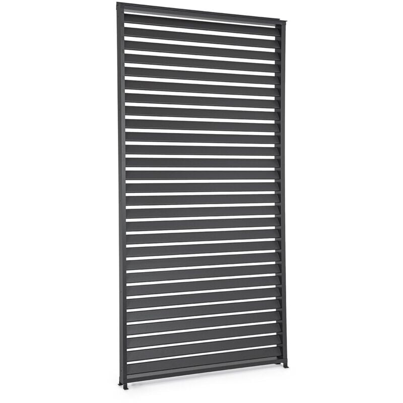 foto del prodotto bizzotto frangisole laterale per pergola bioclimatica con struttura in alluminio bianco 123 x h 238 cm
