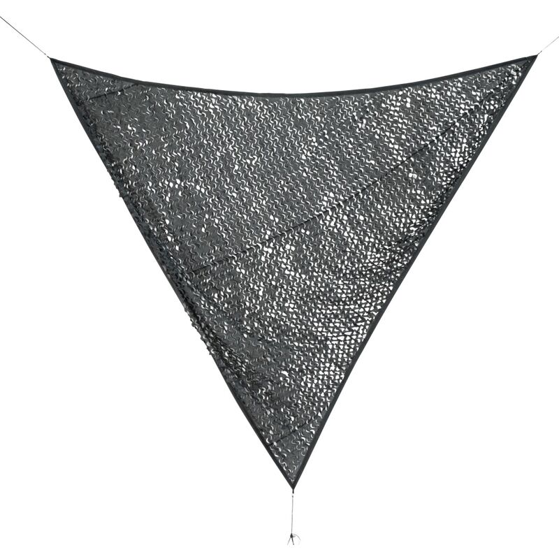 foto del prodotto bizzotto gloupie tenda a vela per esterno ombreggiante triangolare 3,6 x 3,6 metri breeze grigio scuro, traspirante e filtrante